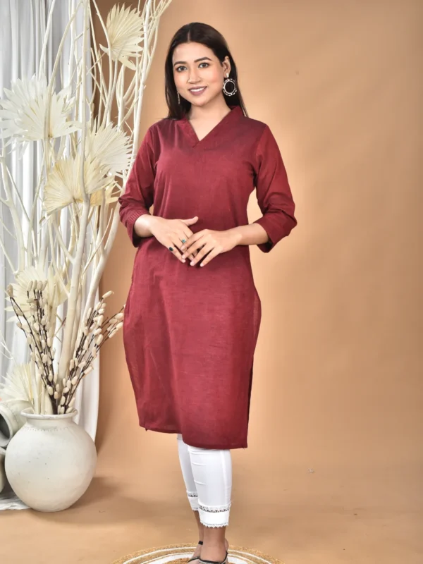 Women’s Plain Cotton Kurti