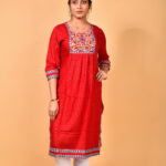 Women’s Rayon Embroidered Kurti