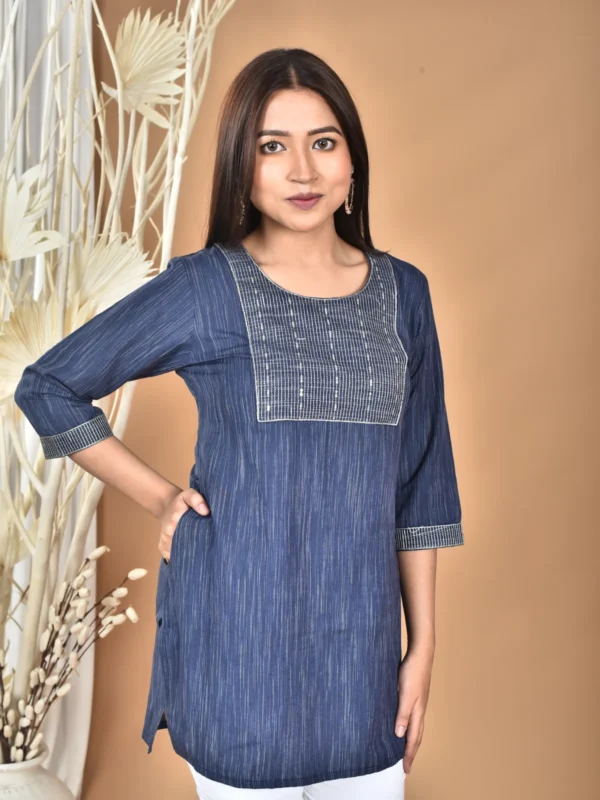 Women’s Embroidered Short Kurti